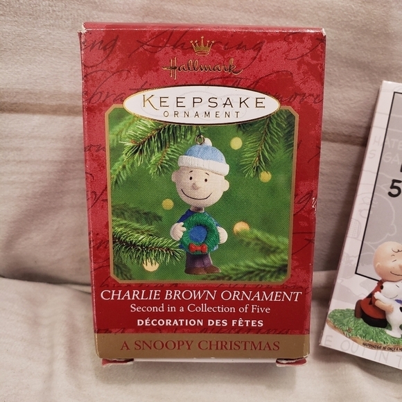 Hallmark Peanuts Charlie Brown A Snoopy Christmas Ornament Bob Siedler 1999 Box - Picture 6 of 10